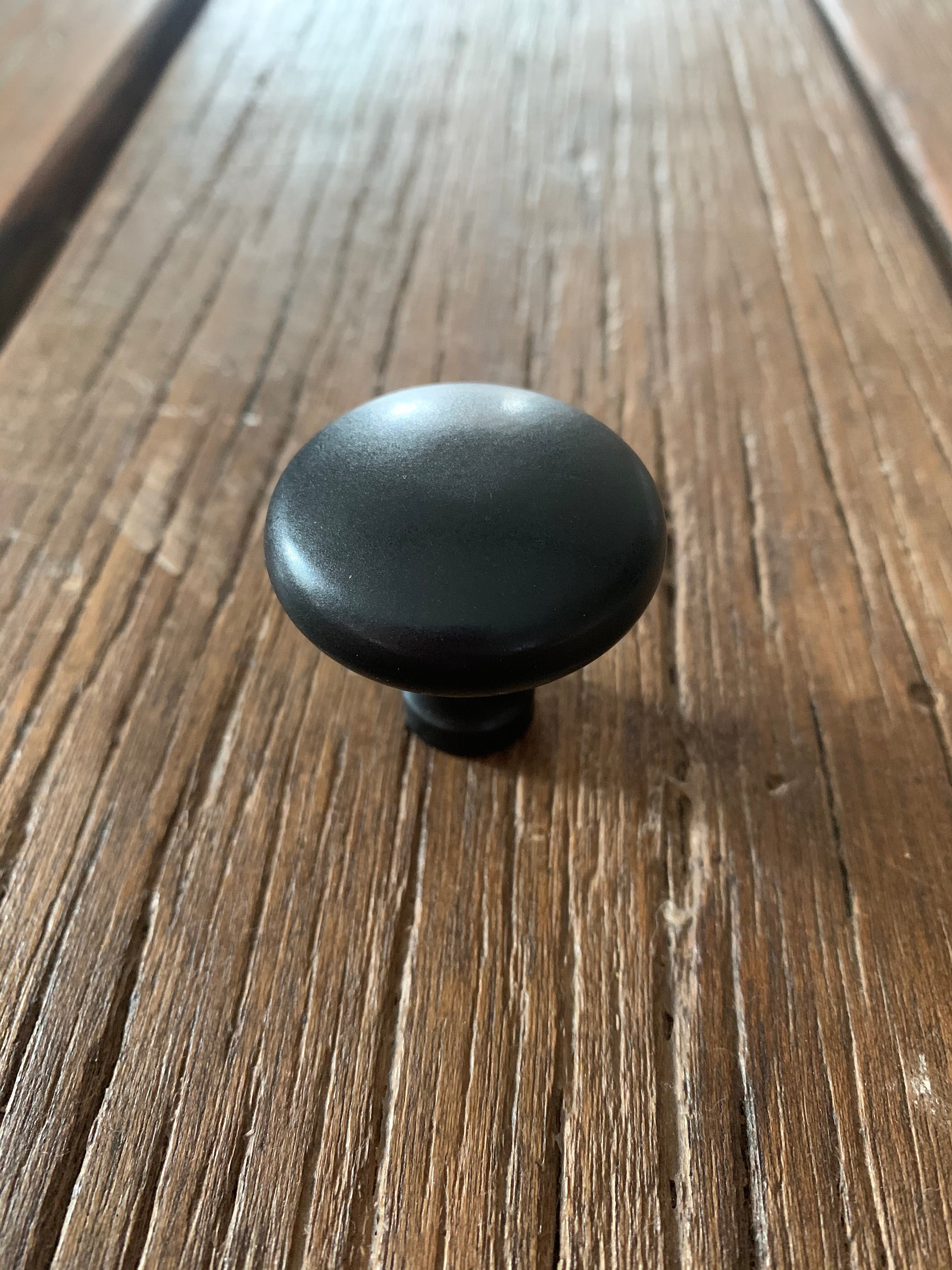 Woolston Round Cabinet Knob Matt Black