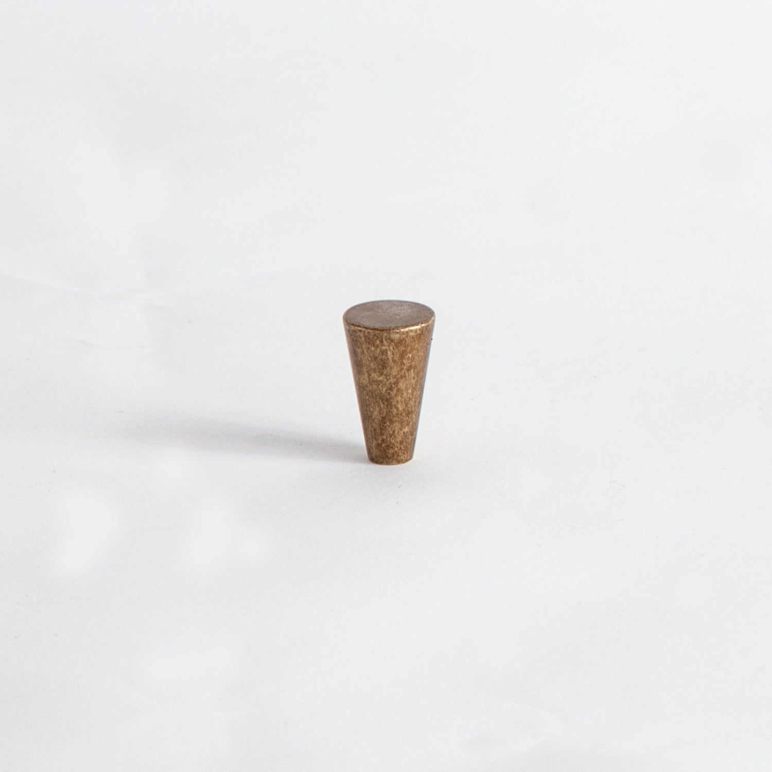 Conical Knob Antique Brass