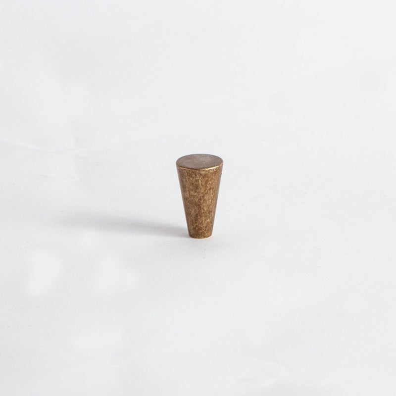 Conical Knob Burnished Brass