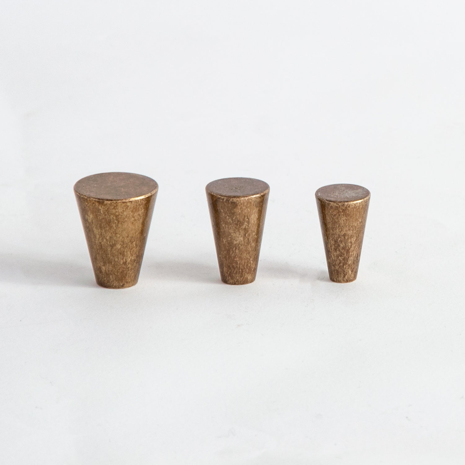 Conical Knob Antique Brass