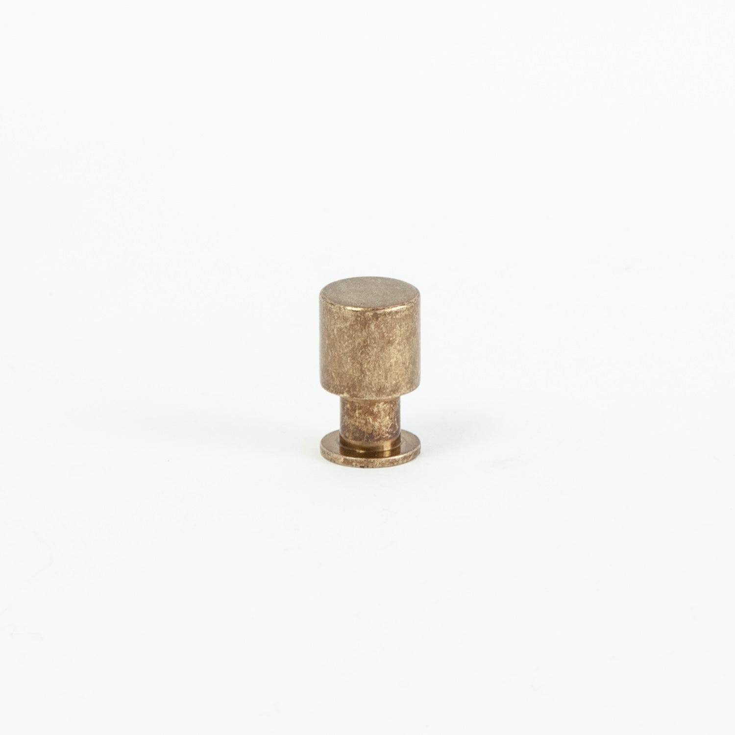 Cylindrical Knob Burnished Brass