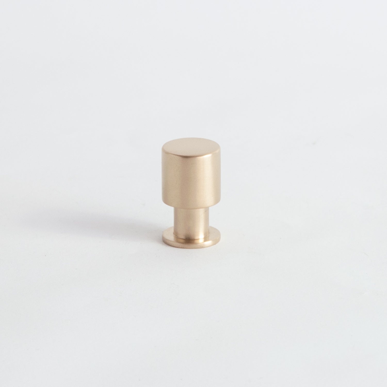 Cylindrical Knob Satin Brass