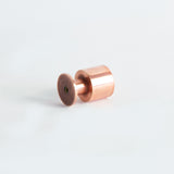 Cylindrical Knob Polished Copper