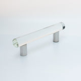 Clear Glass Bar Handle