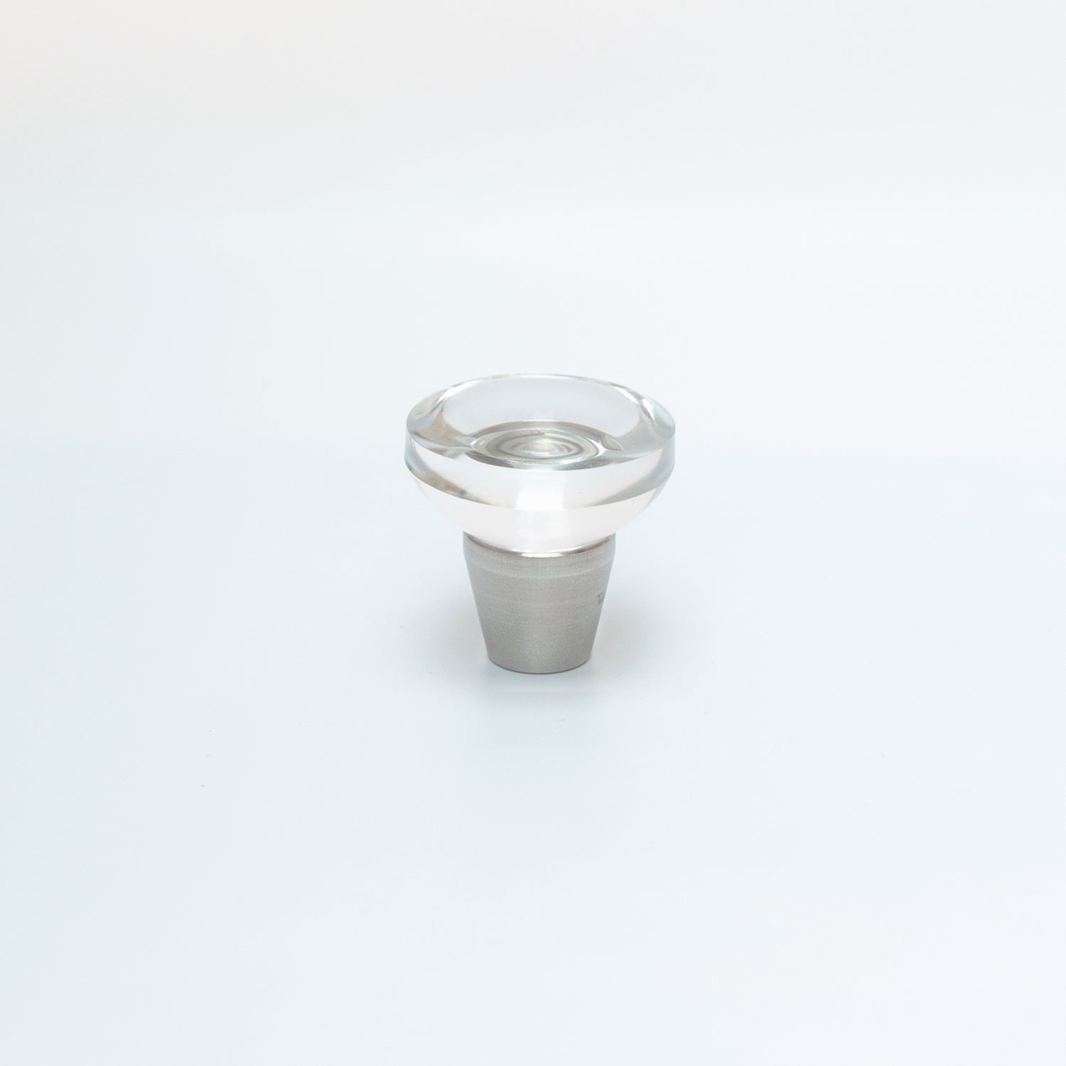 Clear Glass Cone Cabinet Knob
