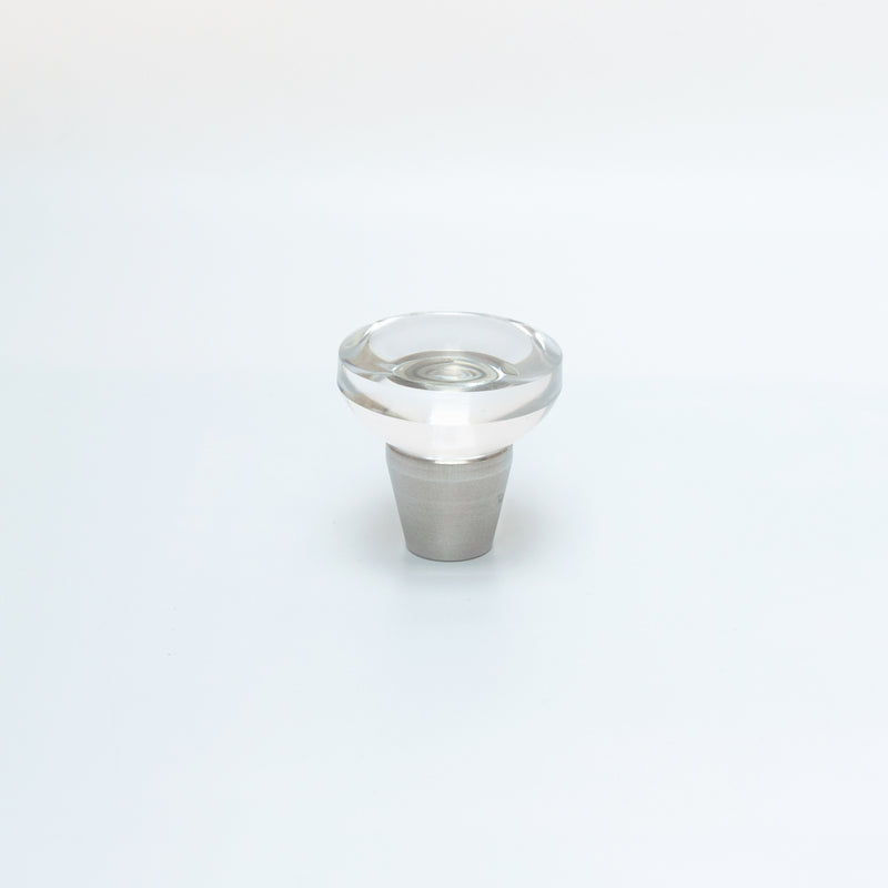 Clear Glass Cone Cabinet Knob