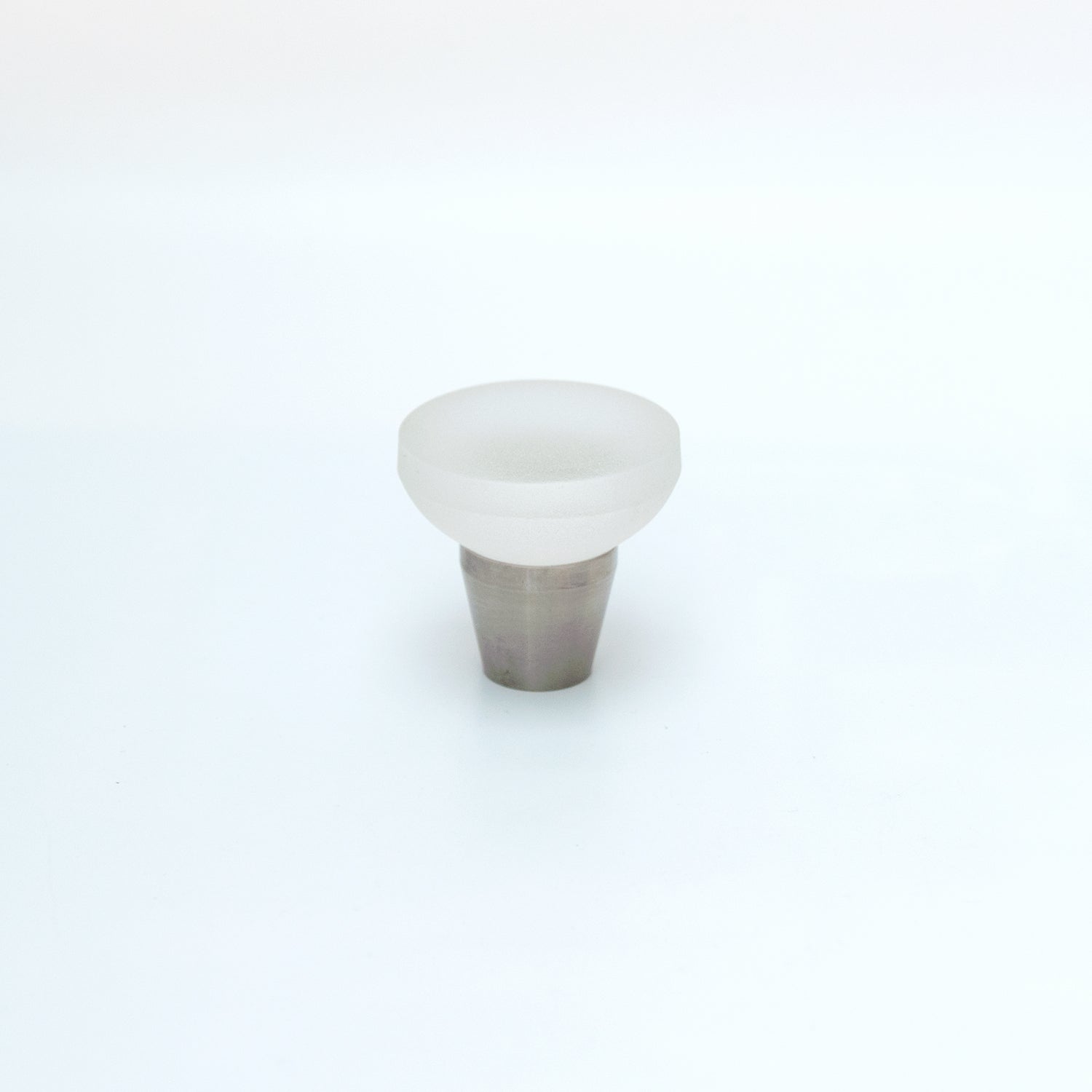 Frosted Glass Cone Cabinet Knob