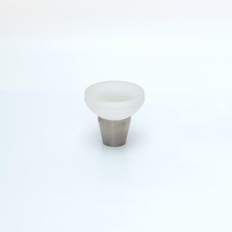 Frosted Glass Cone Cabinet Knob