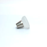 Frosted Glass Cone Cabinet Knob