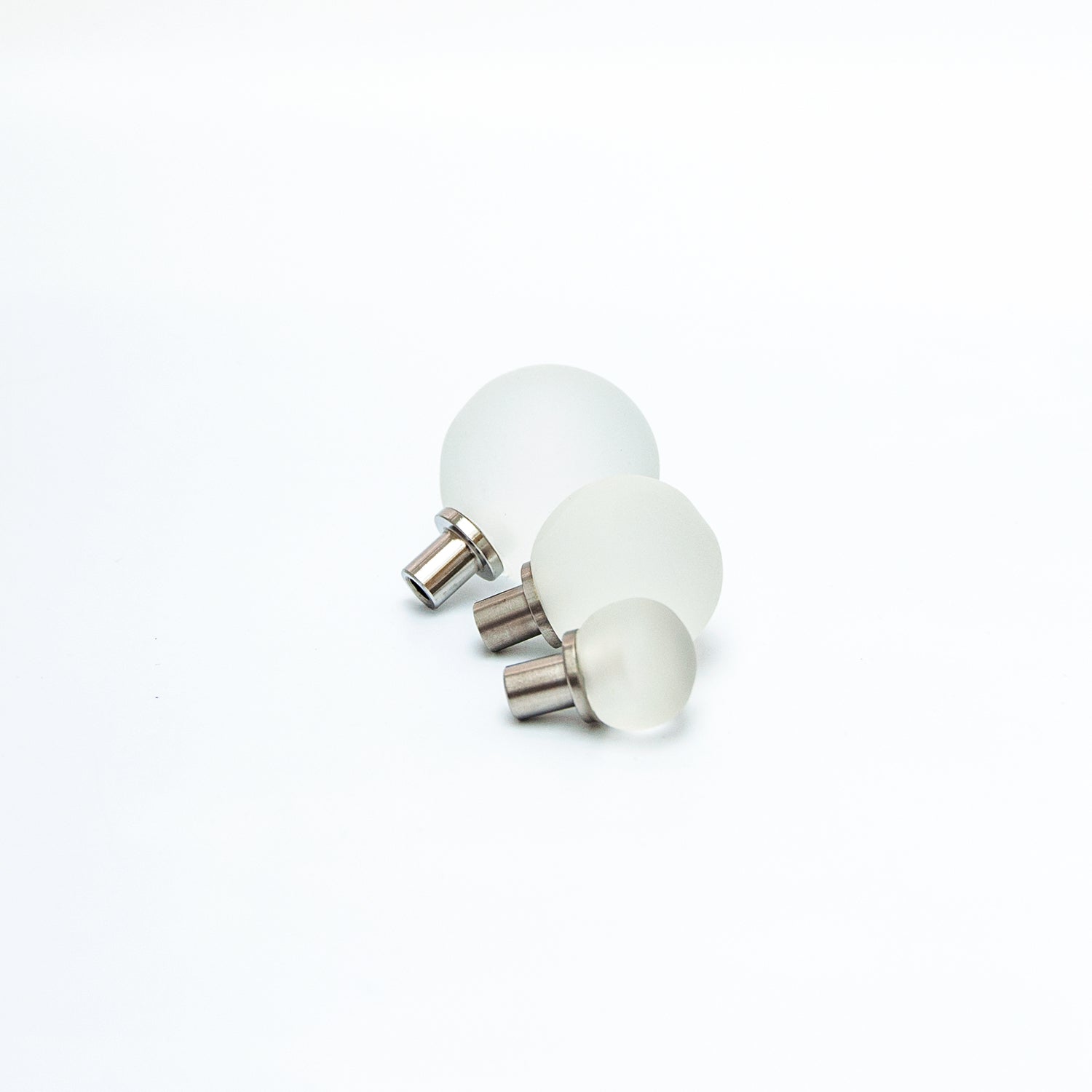 Frosted Glass Ball Cabinet Knob