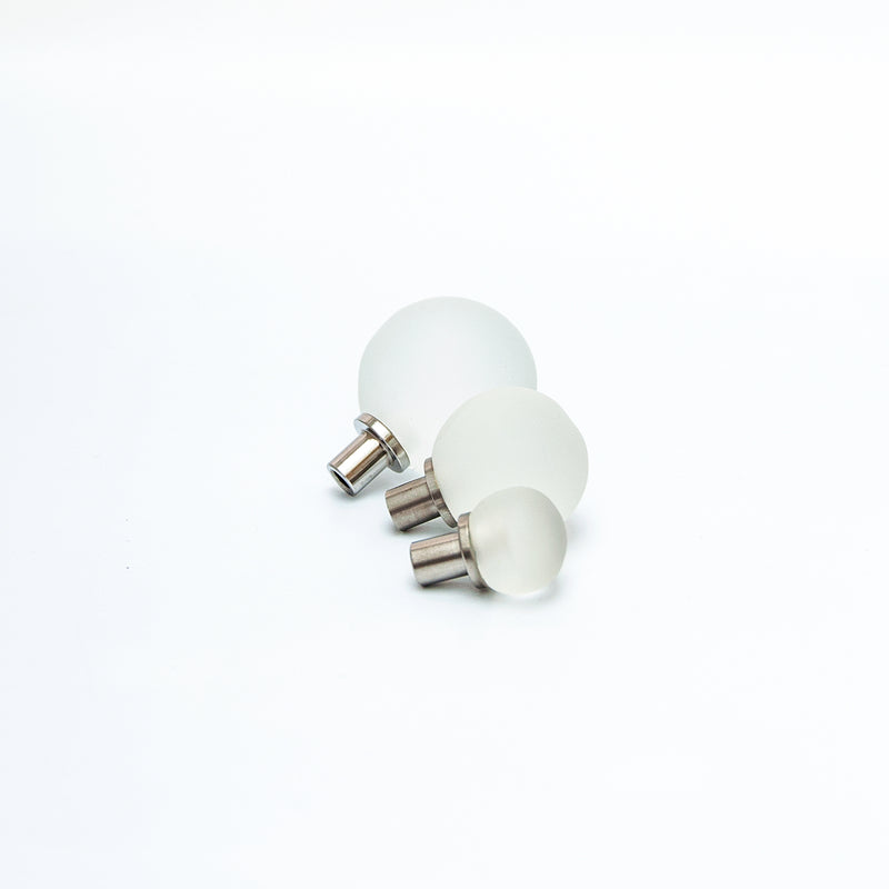 Frosted Glass Ball Cabinet Knob
