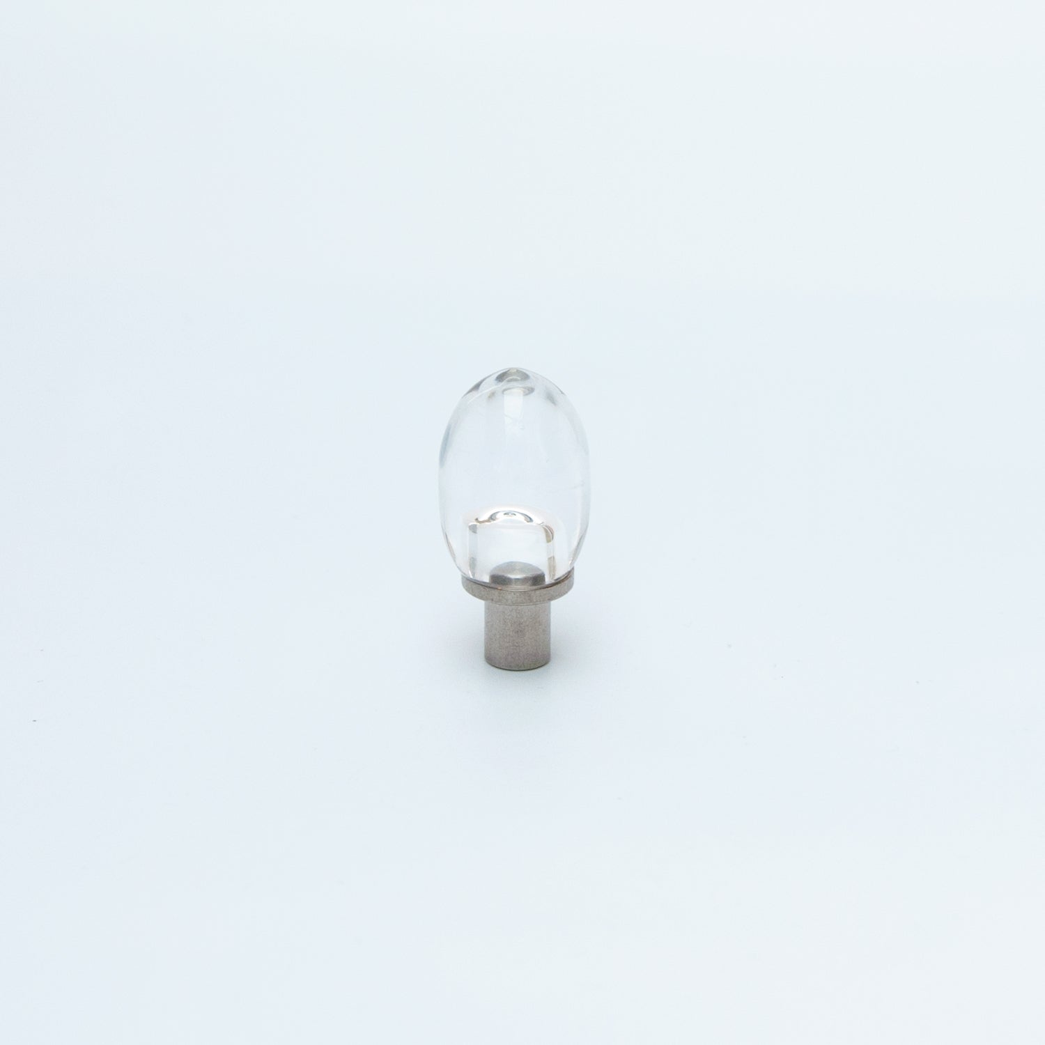Clear Glass Oliveform Cabinet Knob