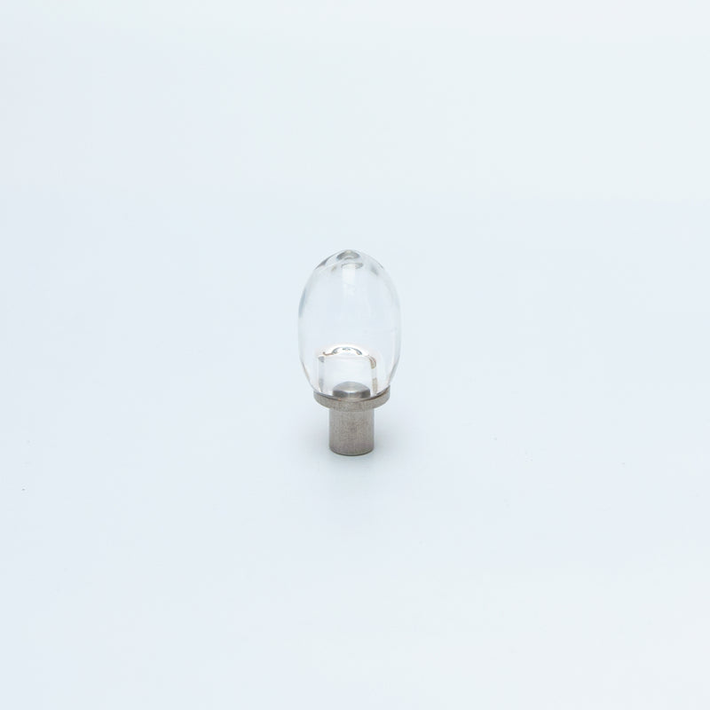 Clear Glass Oliveform Cabinet Knob