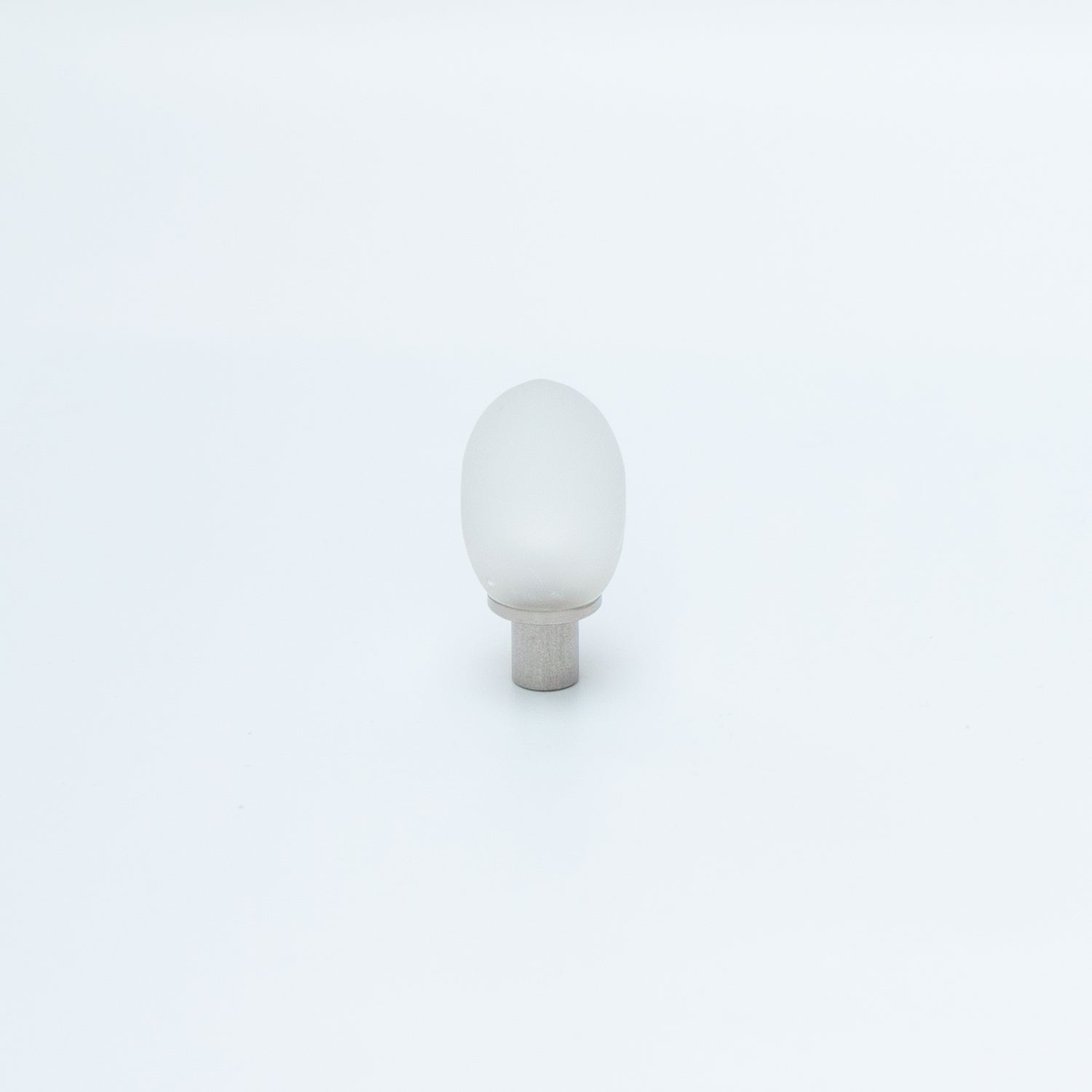 Clear Glass Oliveform Cabinet Knob