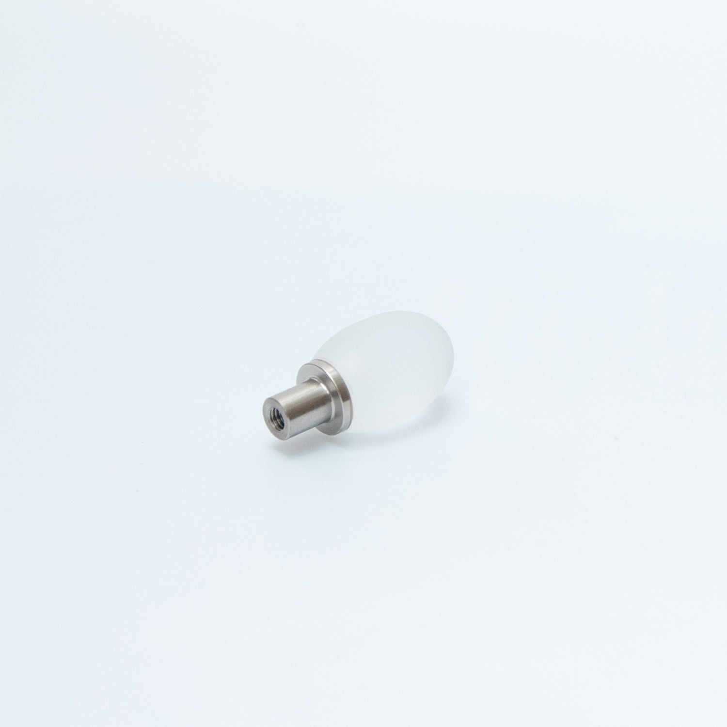 Clear Glass Oliveform Cabinet Knob
