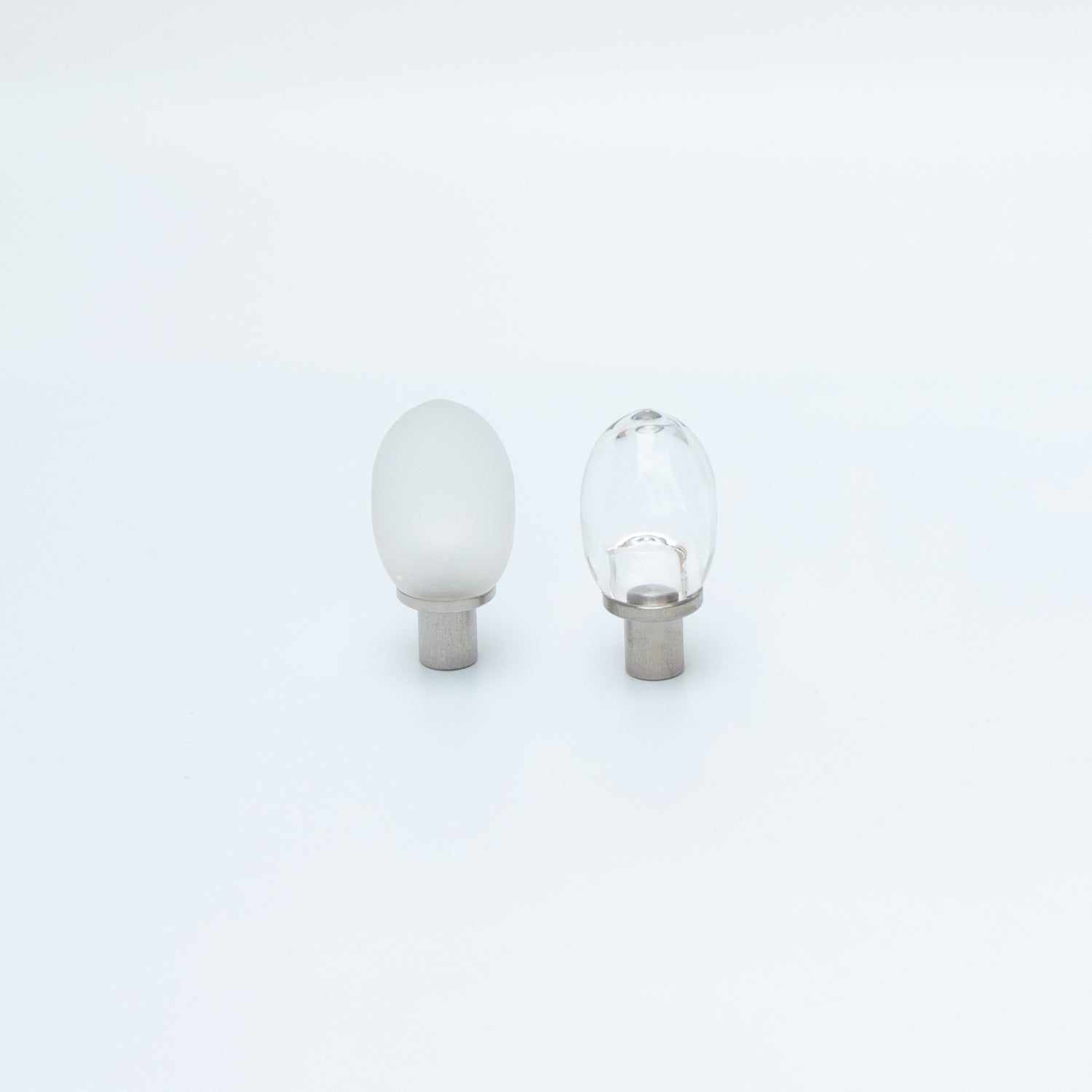 Clear Glass Oliveform Cabinet Knob