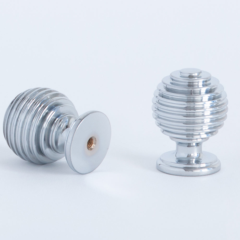 Beehive Cabinet Knob Polished Chrome