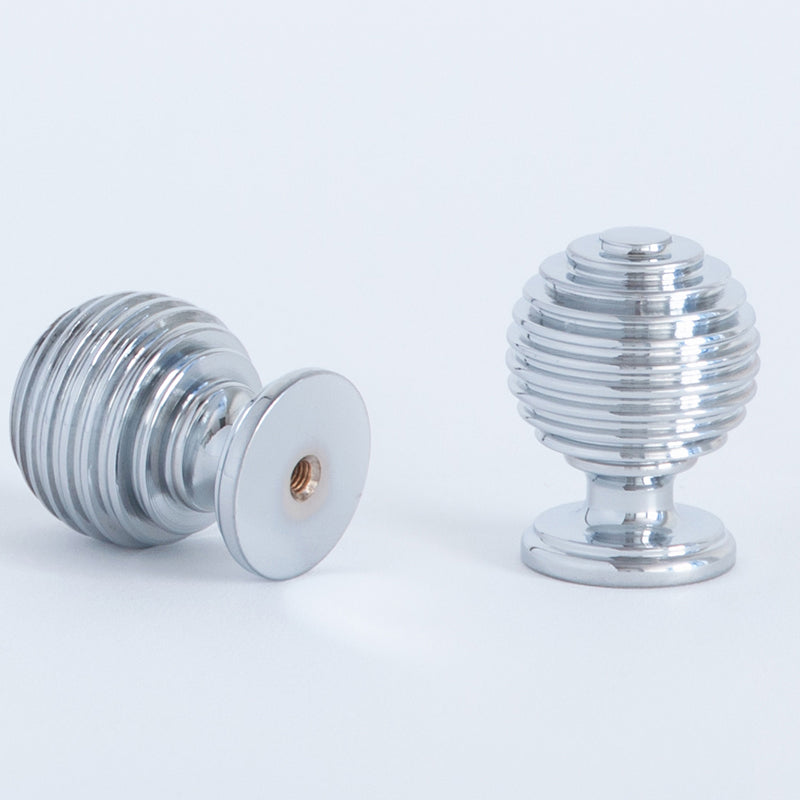 Beehive Cabinet Knob Polished Chrome