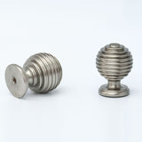 Beehive Cabinet Knob Satin Nickel