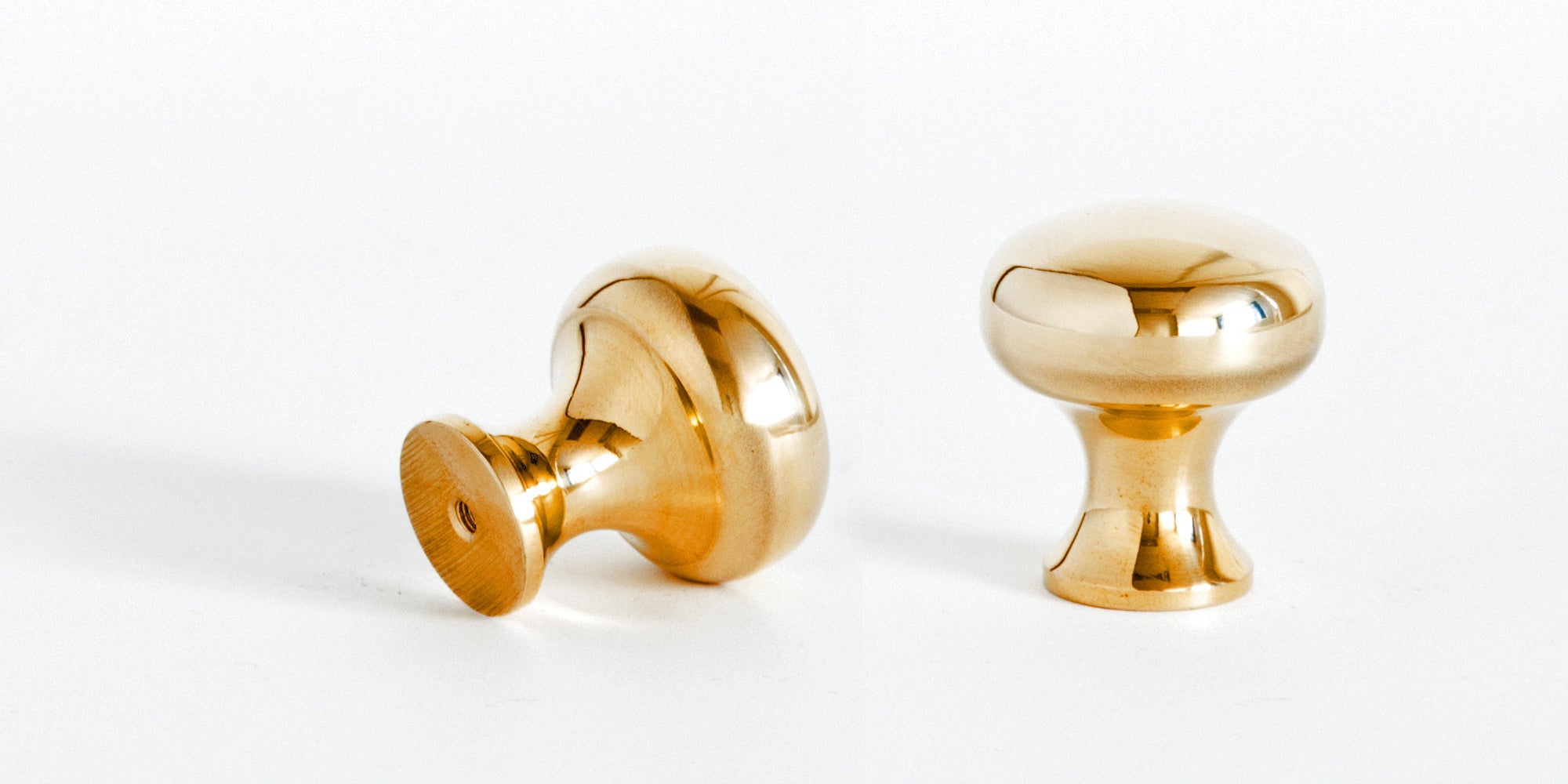 Plain Button Cabinet Knob Polished Chrome