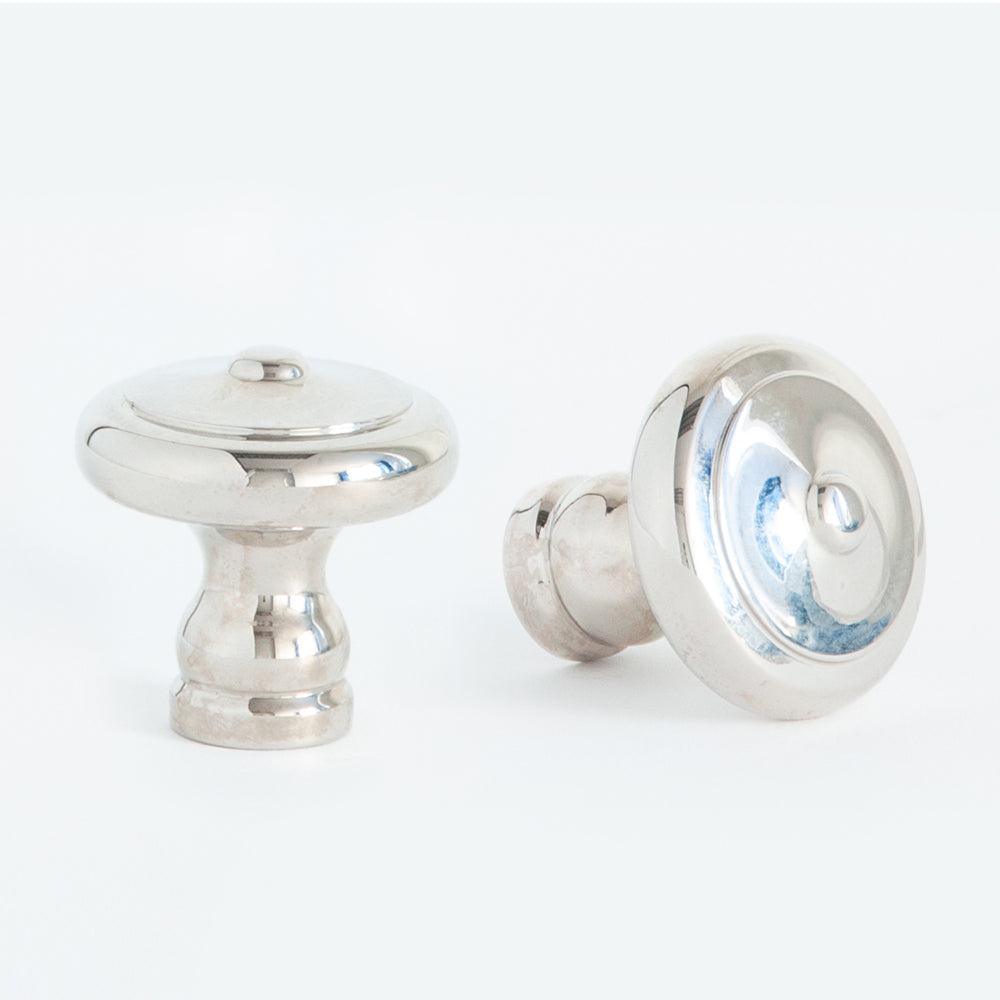 Cottage Cabinet Knob Polished Nickel