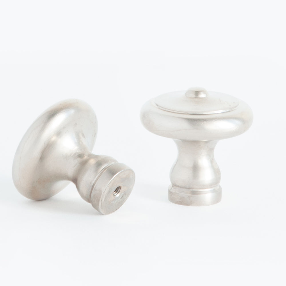Cottage Cabinet Knob Satin Nickel