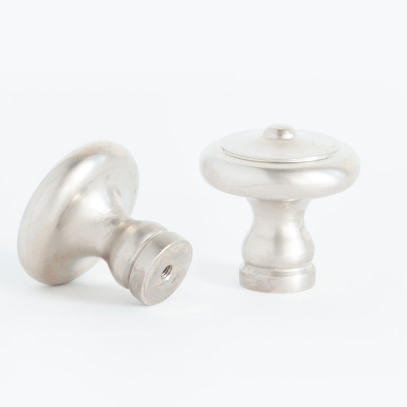 Cottage Cabinet Knob Satin Nickel