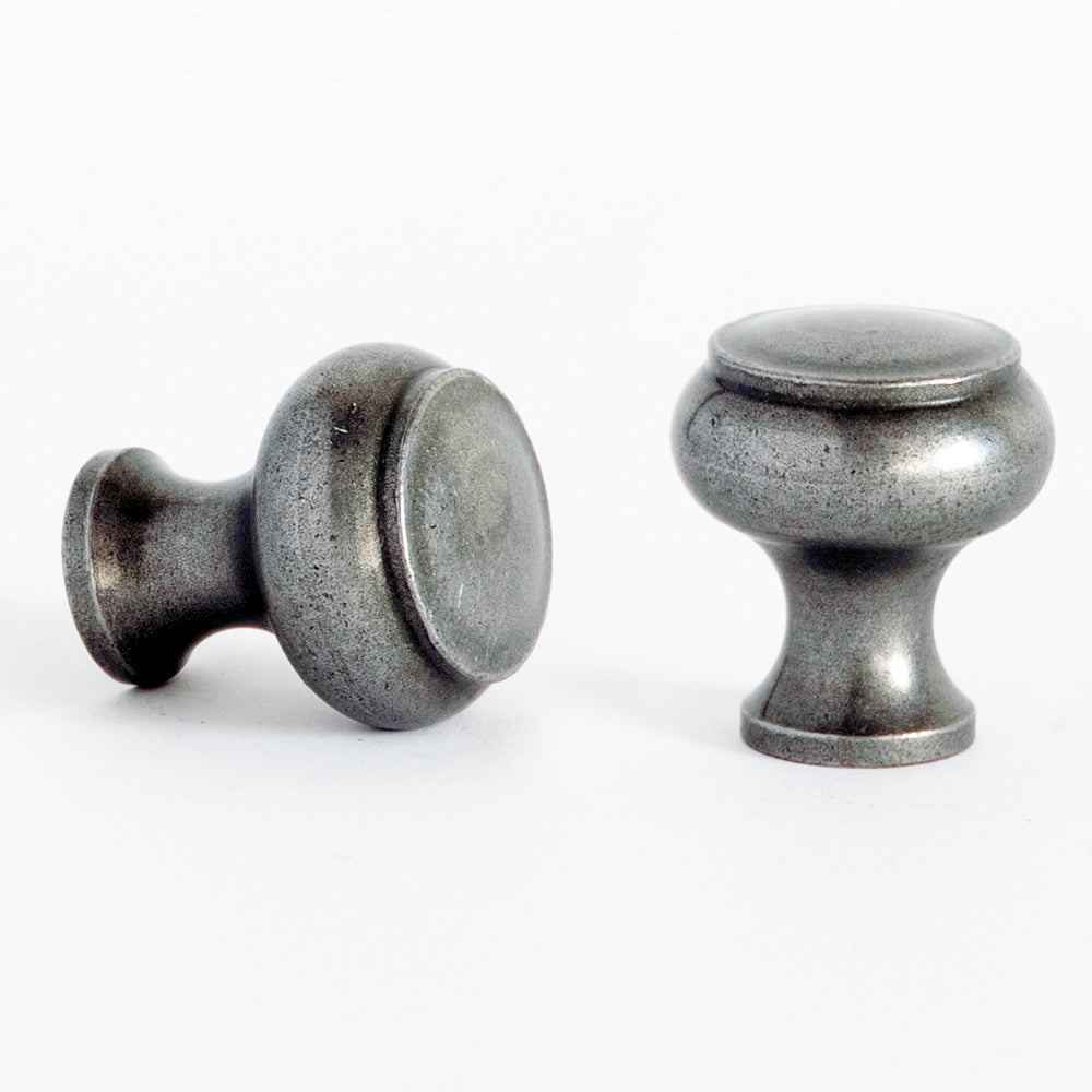Decorative Button Cabinet Knob Patine