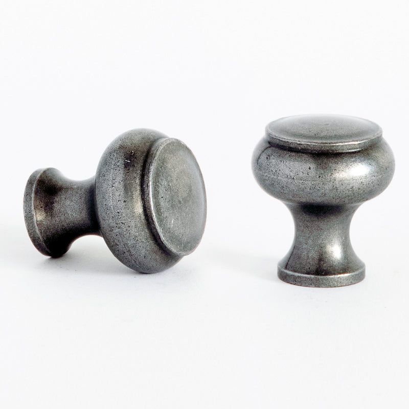 Decorative Button Cabinet Knob Patine