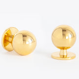 Globe Cabinet Knob Polished Brass