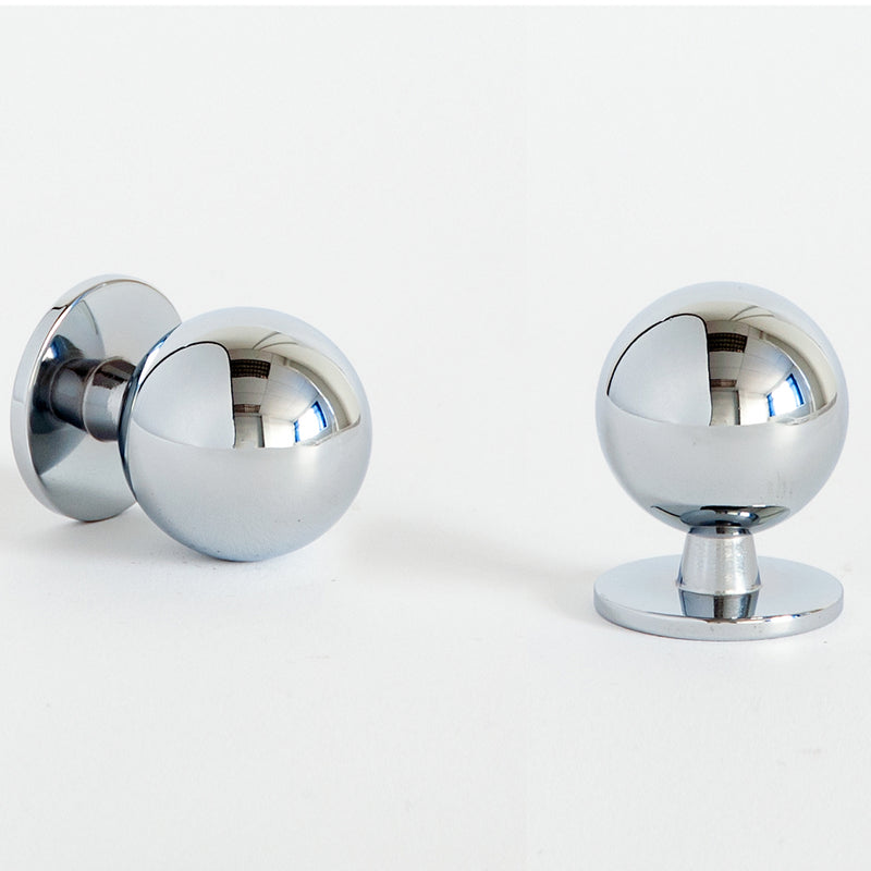 Globe Cabinet Knob Polished Chrome
