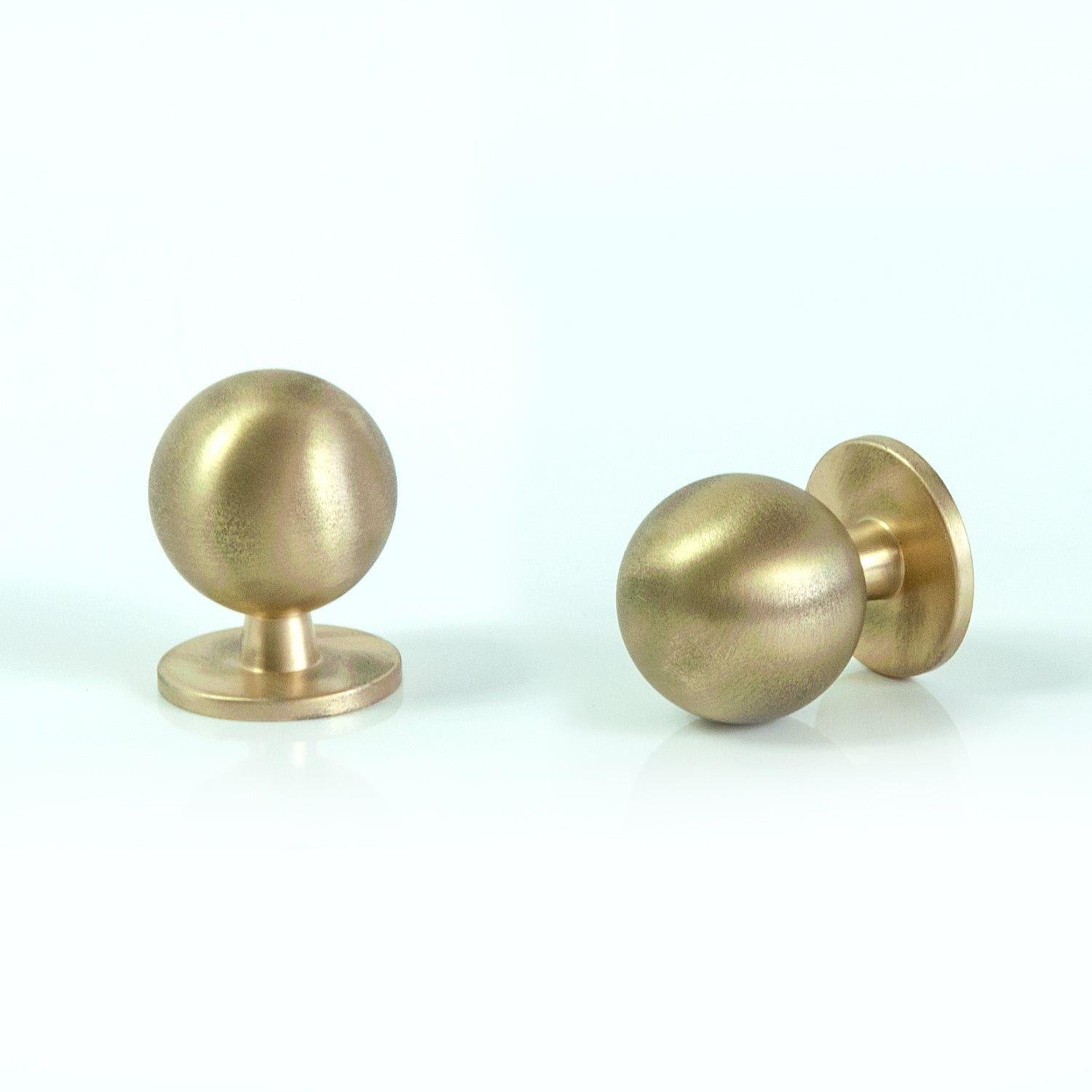 Globe Cabinet Knob Satin Brass