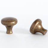 Woolston Round Cabinet Knob Antique Brass