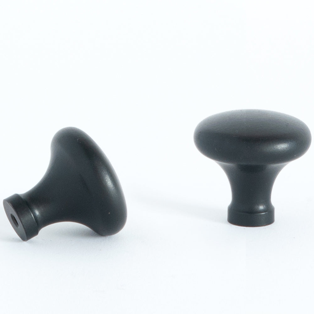Woolston Round Cabinet Knob Matt Black