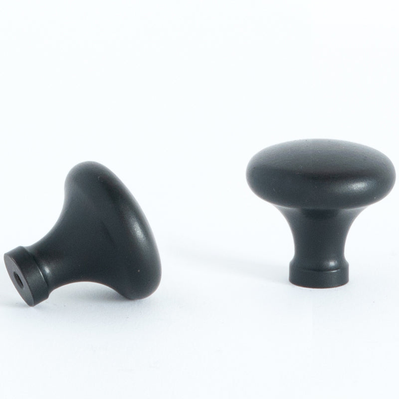 Woolston Round Cabinet Knob Matt Black
