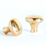 Woolston Round Cabinet Knob Polished Brass