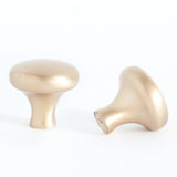 Woolston Round Cabinet Knob Satin Brass