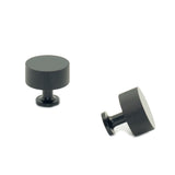 ART260 Matt Black Knurled Cabinet Knob