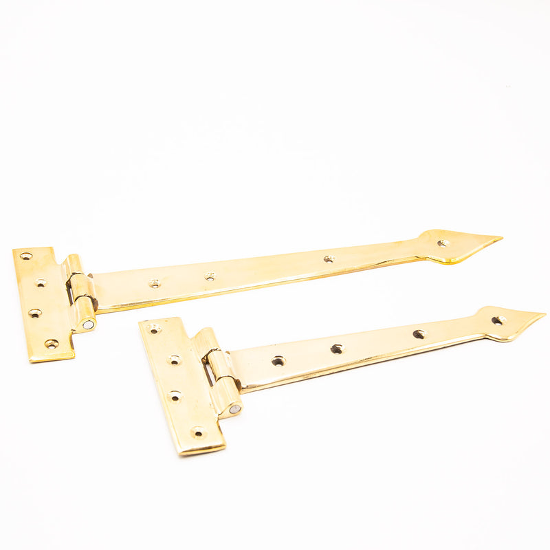 Arrow Head T Hinge-Regency Brass (pairs)