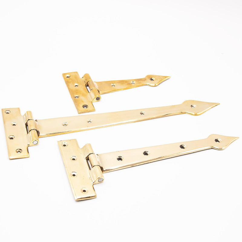 Arrow Head T Hinge-Regency Brass (pairs)
