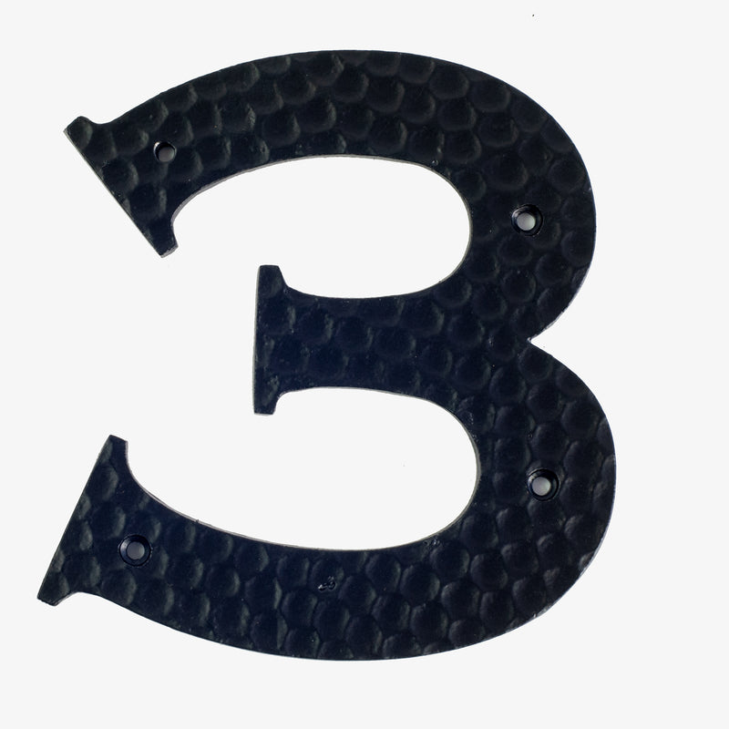 Gothic Copper Plate Numeral 3