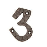 Rustic Traditional Numeral 3