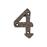 Rustic Traditional Numeral 4