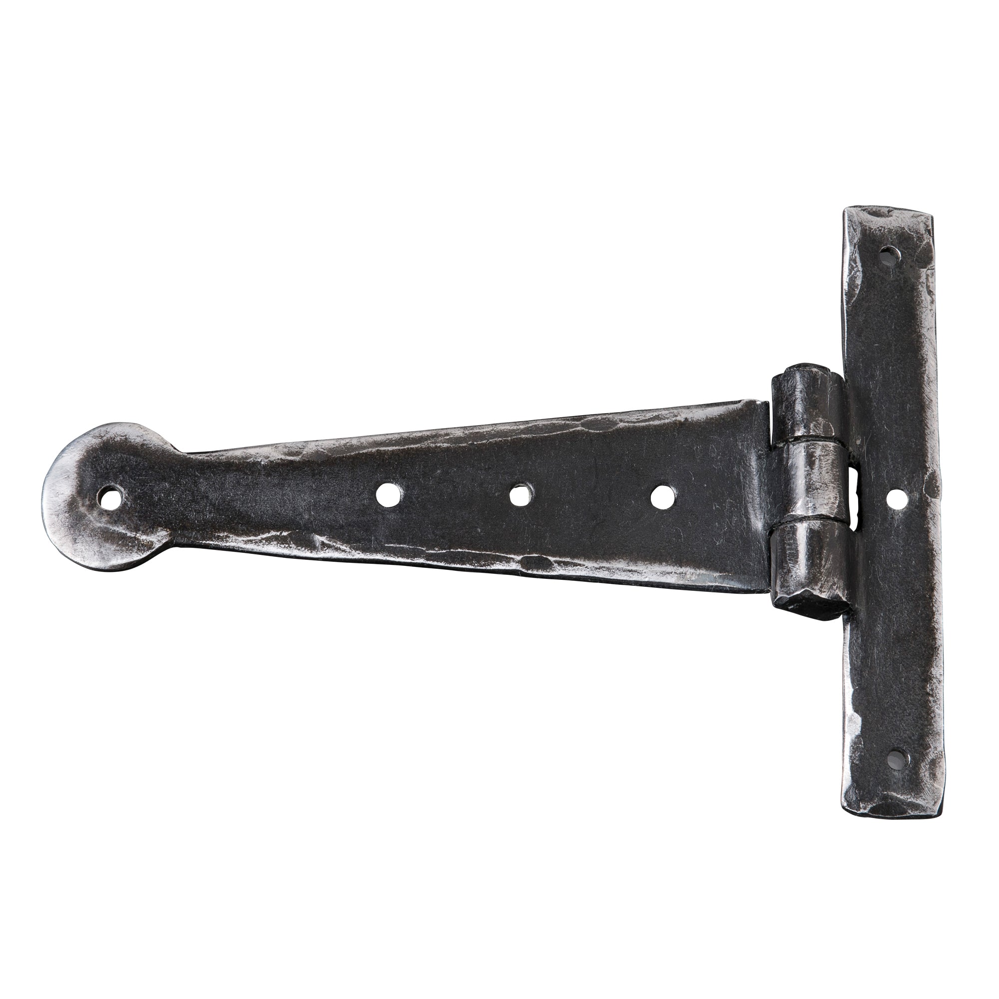 Penny End T-Hinge 4" (100mm) Door Hinge.  Hand forged. Traditional Authentique