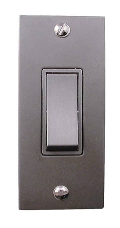 2 Gang 2 Way Architrave Rocker Switch with Back Box