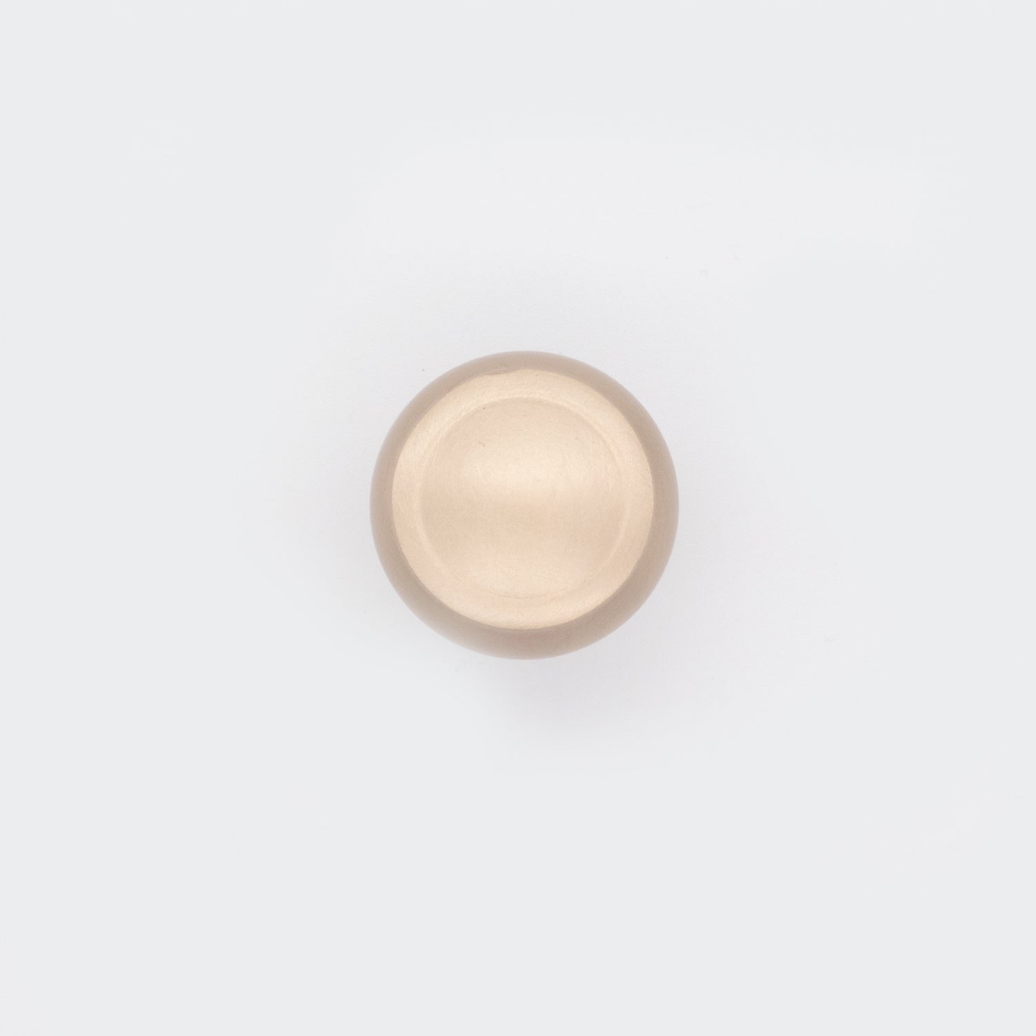 Decorative Button Cabinet Knob Satin Brass