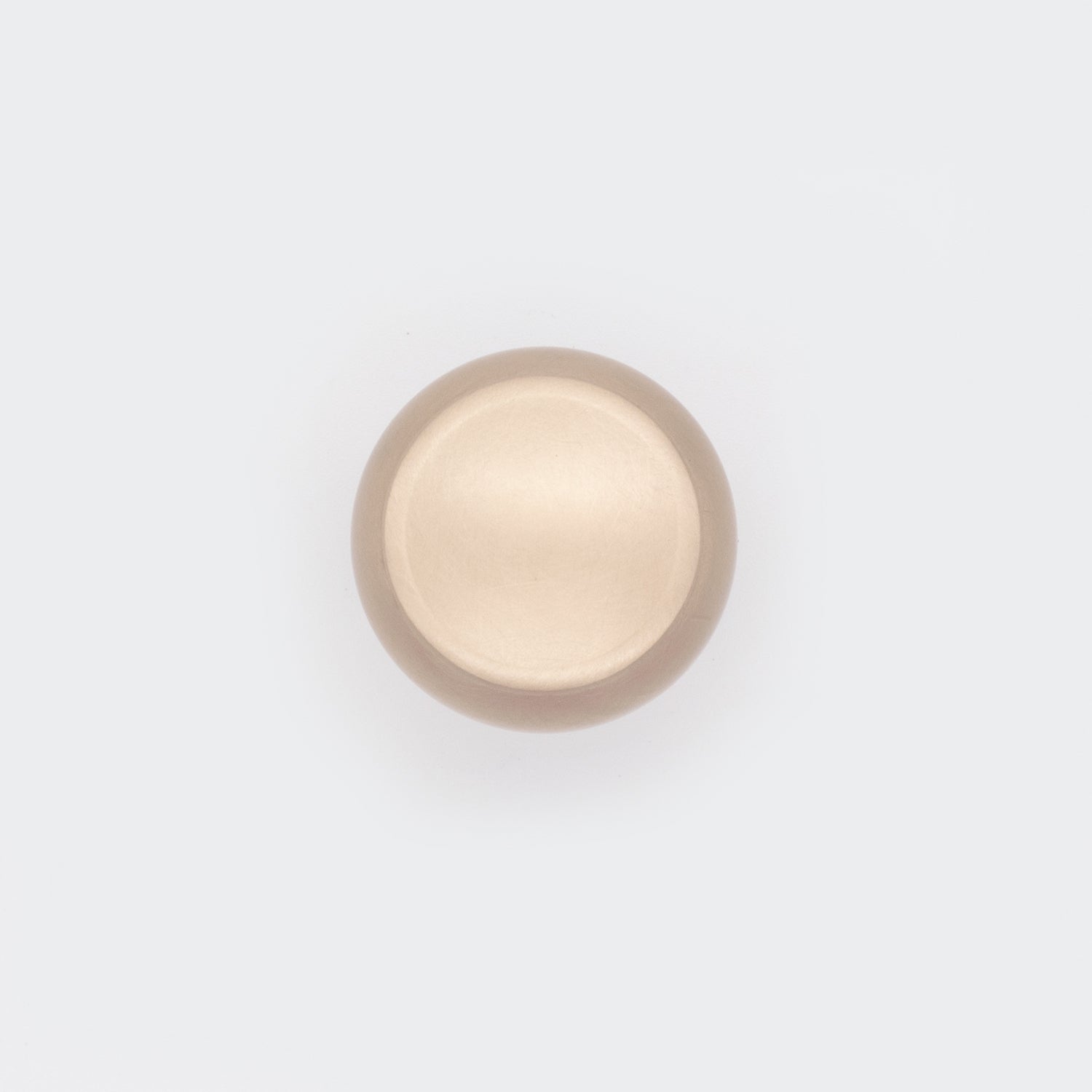 Decorative Button Cabinet Knob Satin Brass