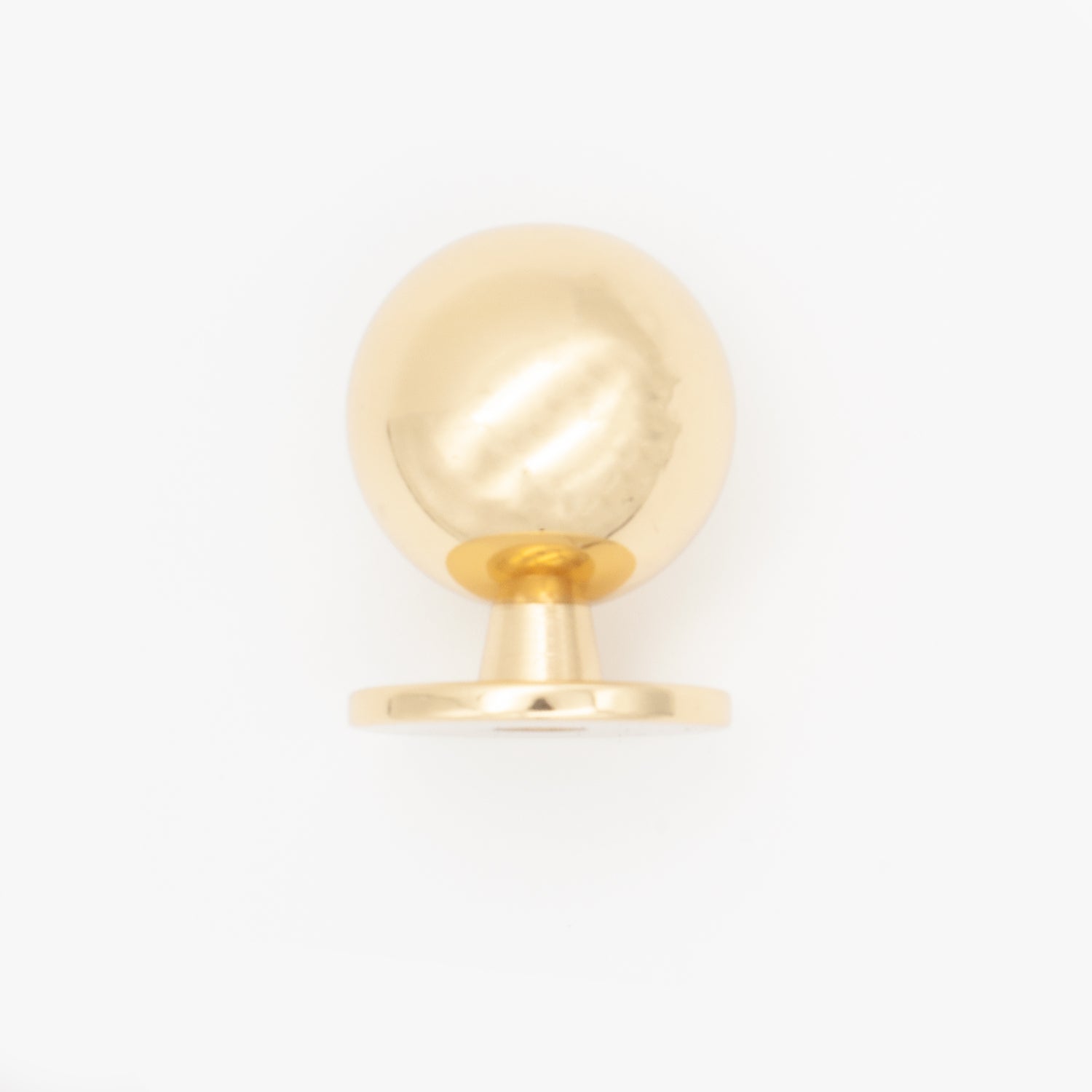 Globe Cabinet Knob Polished Brass