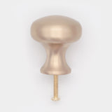 Plain Button Cabinet Knob Satin Brass