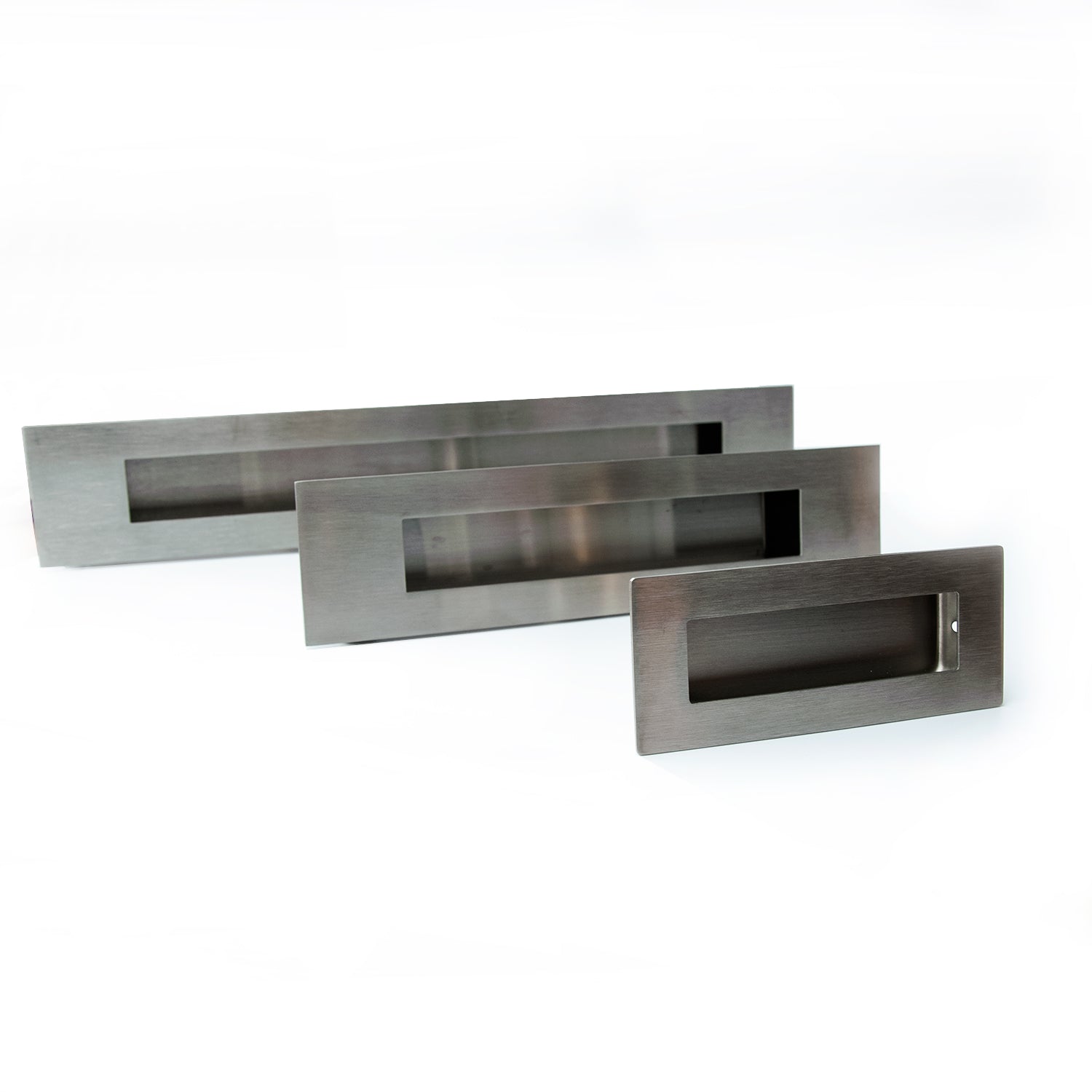 Flush Pull Rectangular Inset Handle Up to 1m - Stainless Steel